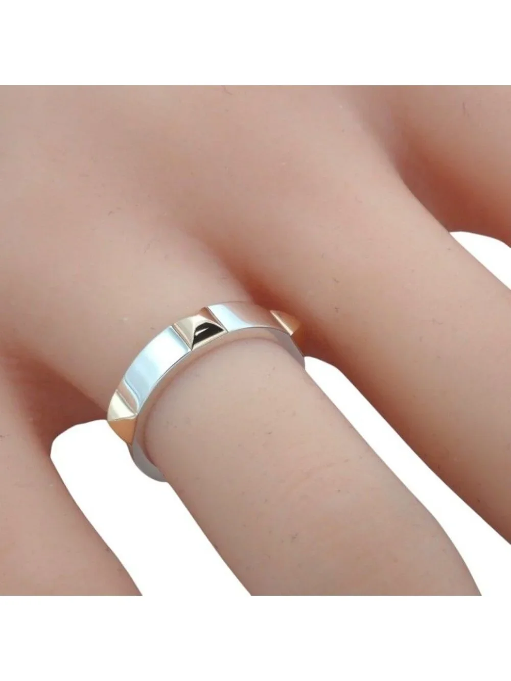 Hermes Crew Doe B Ring Included 18k Pink Gold 925 Sterling Silver